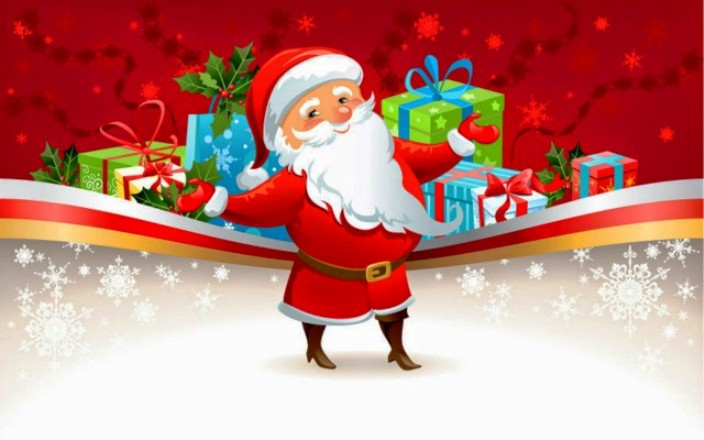 Cute Santa Claus HD desktop wallpaper 2016