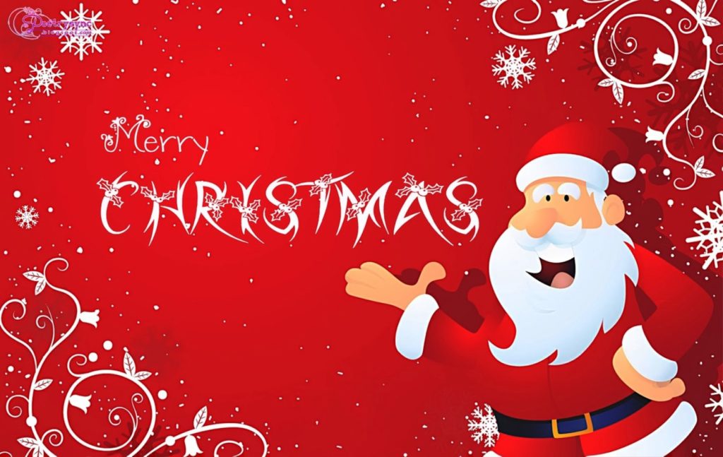 Father Christmas Santa Claus Wallpapers with Kids