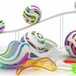 Stylish 3D abstract colored balls Wallpapers