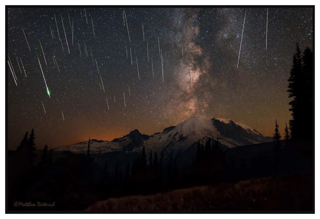 Perseid Meteor Shower HD Wallpaper